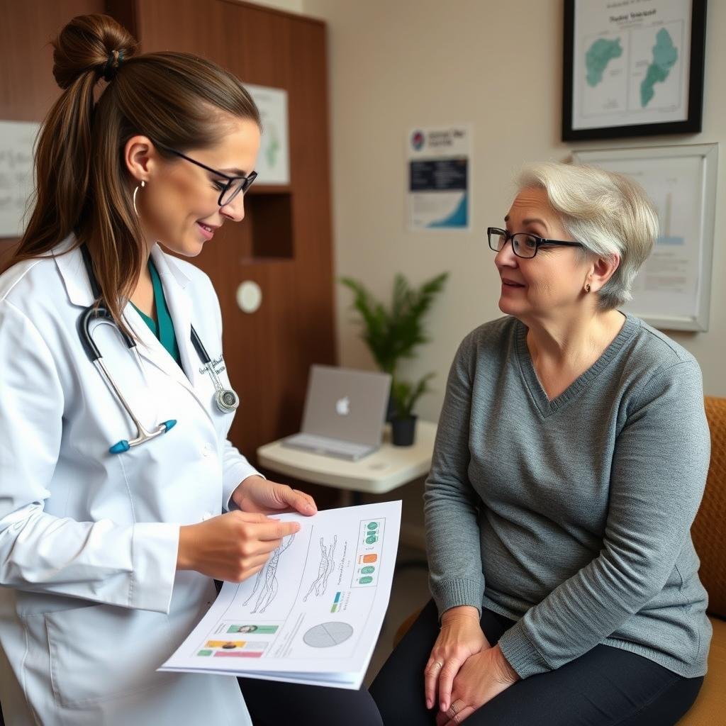 Personalized allied health treatment plan being discussed with a patient
